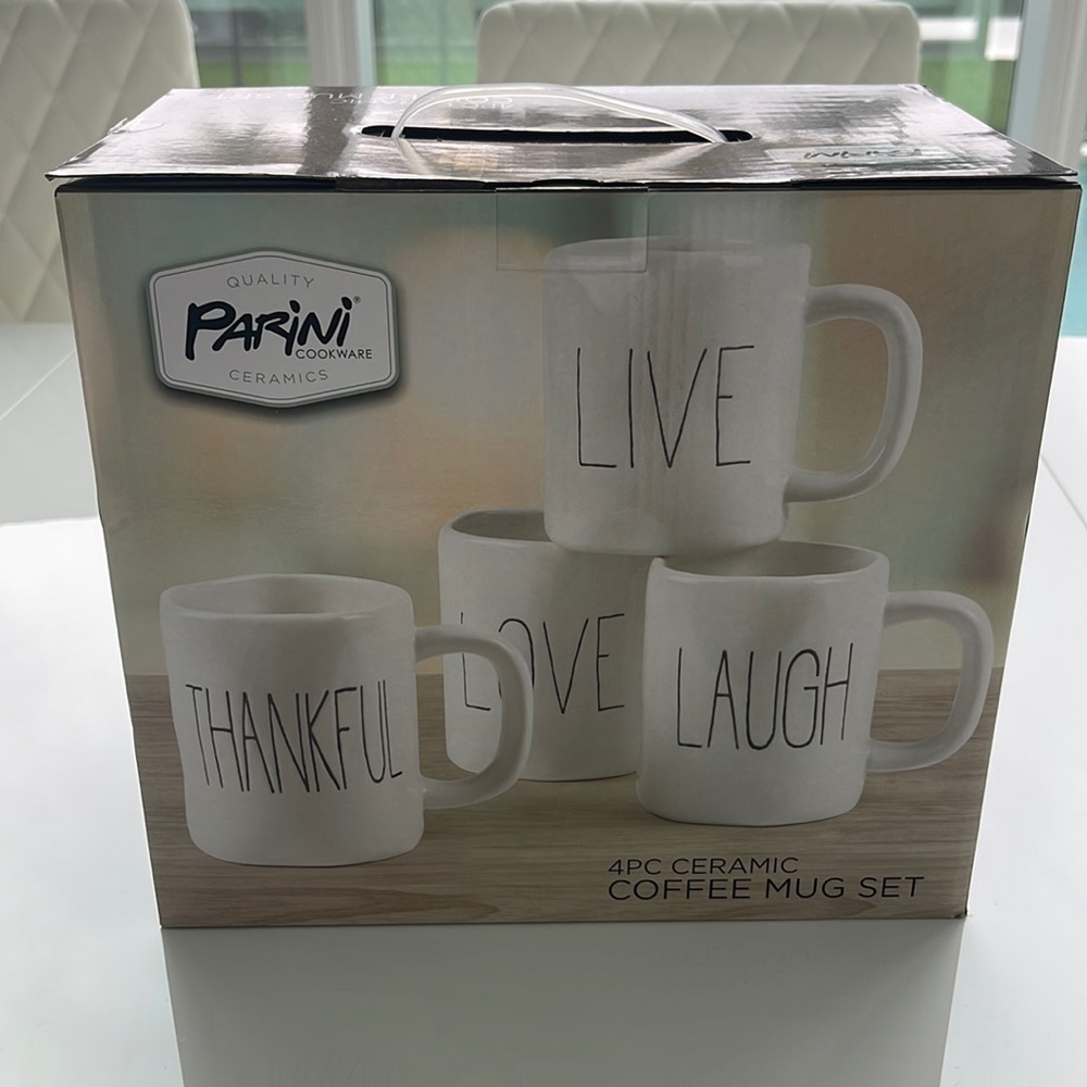 4PC Ceramic Coffee Mug Set ☕️